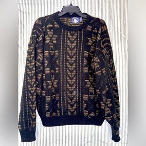 Knit grandpa sweater. Size L